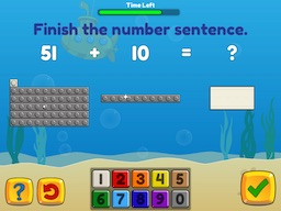 Add and subtract fluently within 100 using brix Math Game