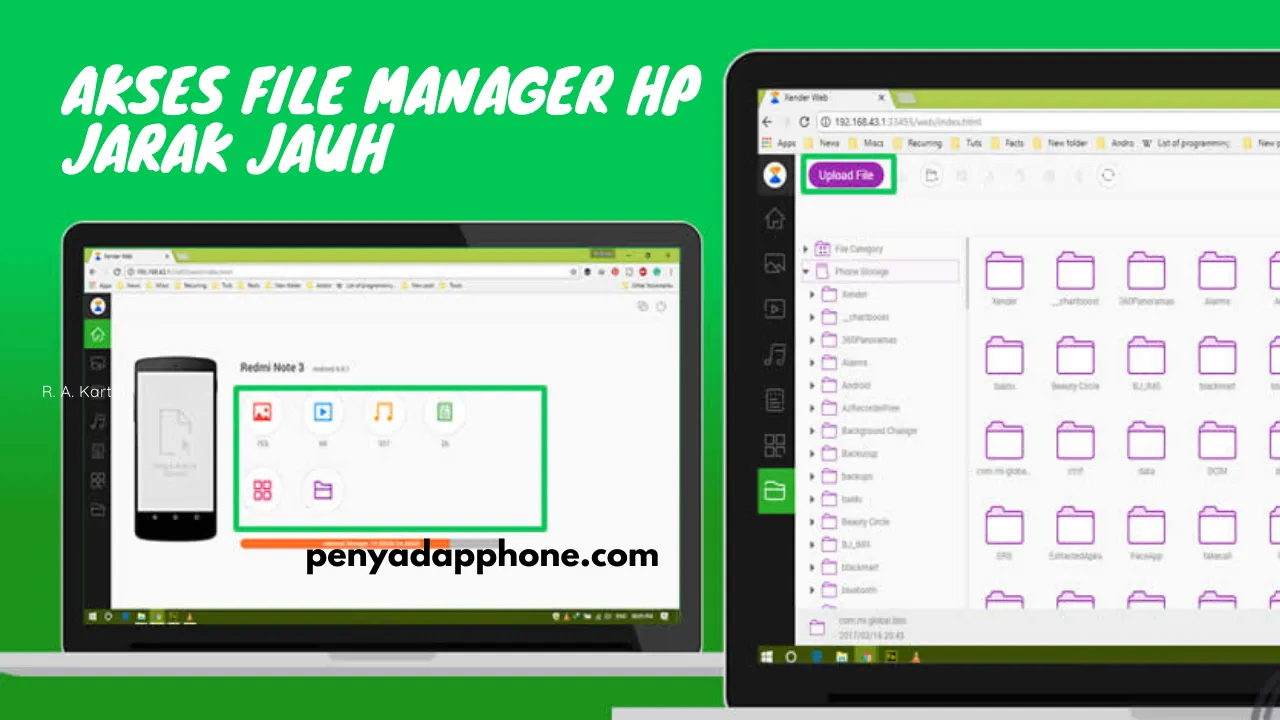 Akses File Manager iPhone & Android Jarak Jauh