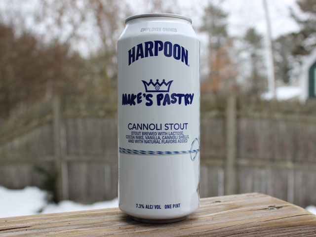 Mike's Pastry, a Cannoli Stout brewed by Harpoon Brewery