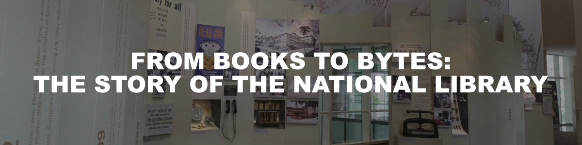 A title card labelled From Books to Bytes: The Story of the National Library