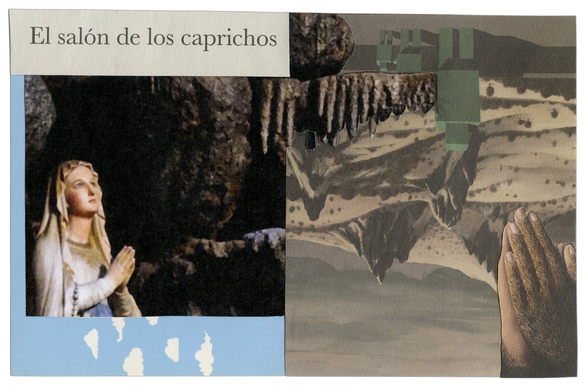 Widzenie powtórne [Argentyna Buenos Aires], 2019, kolaz papier,  17x21cm