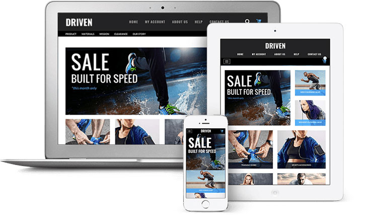 Responsive ecommerce website