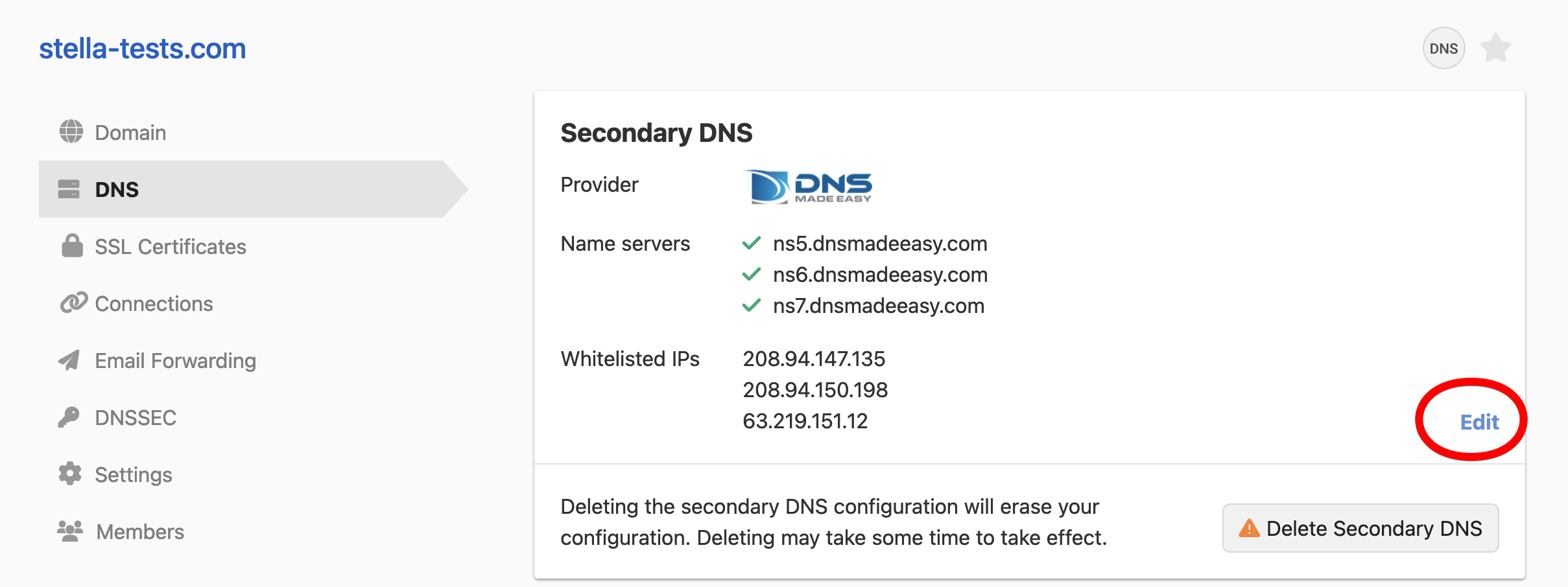 Dns secondary что это