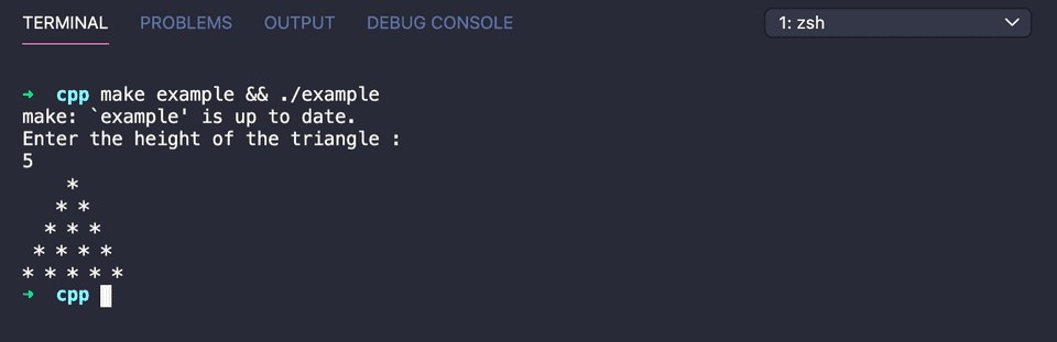 How to print a full pyramid in C++ - CodeVsColor