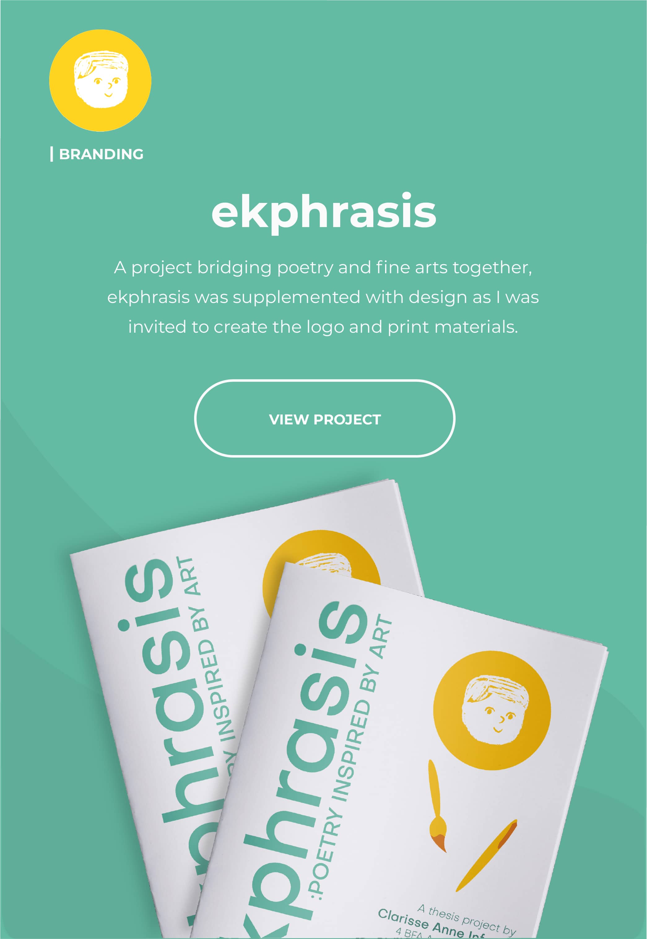 Read about ekphrasis