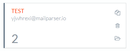 Example of email address for a mailparser mailbox