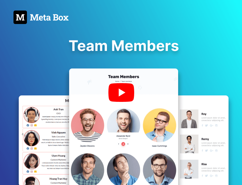 creating a team members page