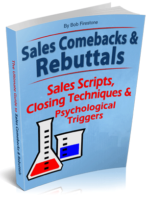 Bob Firestone Sales Rebuttals book cover.