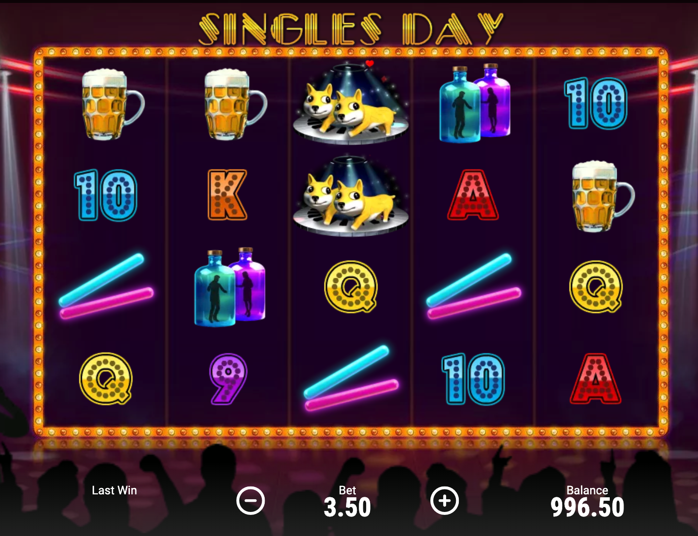 Screenshot Booongo Singles' Day promotion
