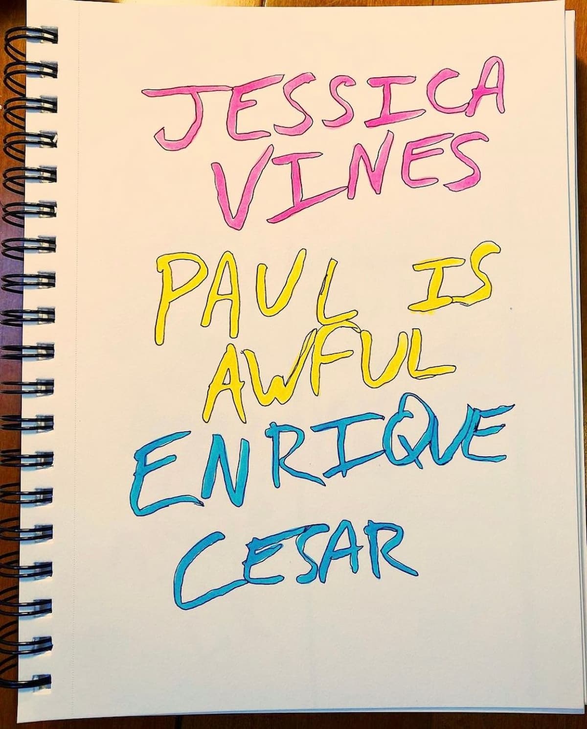Jessica Vines / Paul is Awful / Enrique Cesar