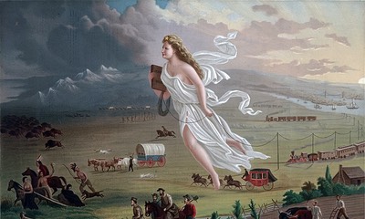 American Progress (John Gast painting, 1872). Public Domain, from Wikipedia.