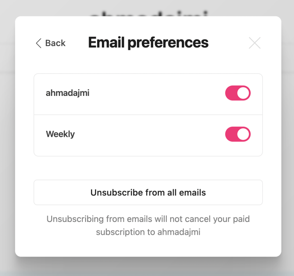 Ghost Membership Portal Newsletters