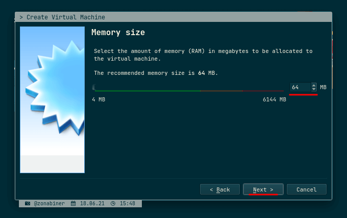 Memory for Virtual Machine