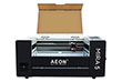 Aeon Mira 5 CO2 Desktop Laser Cutting Machine front view with lid open