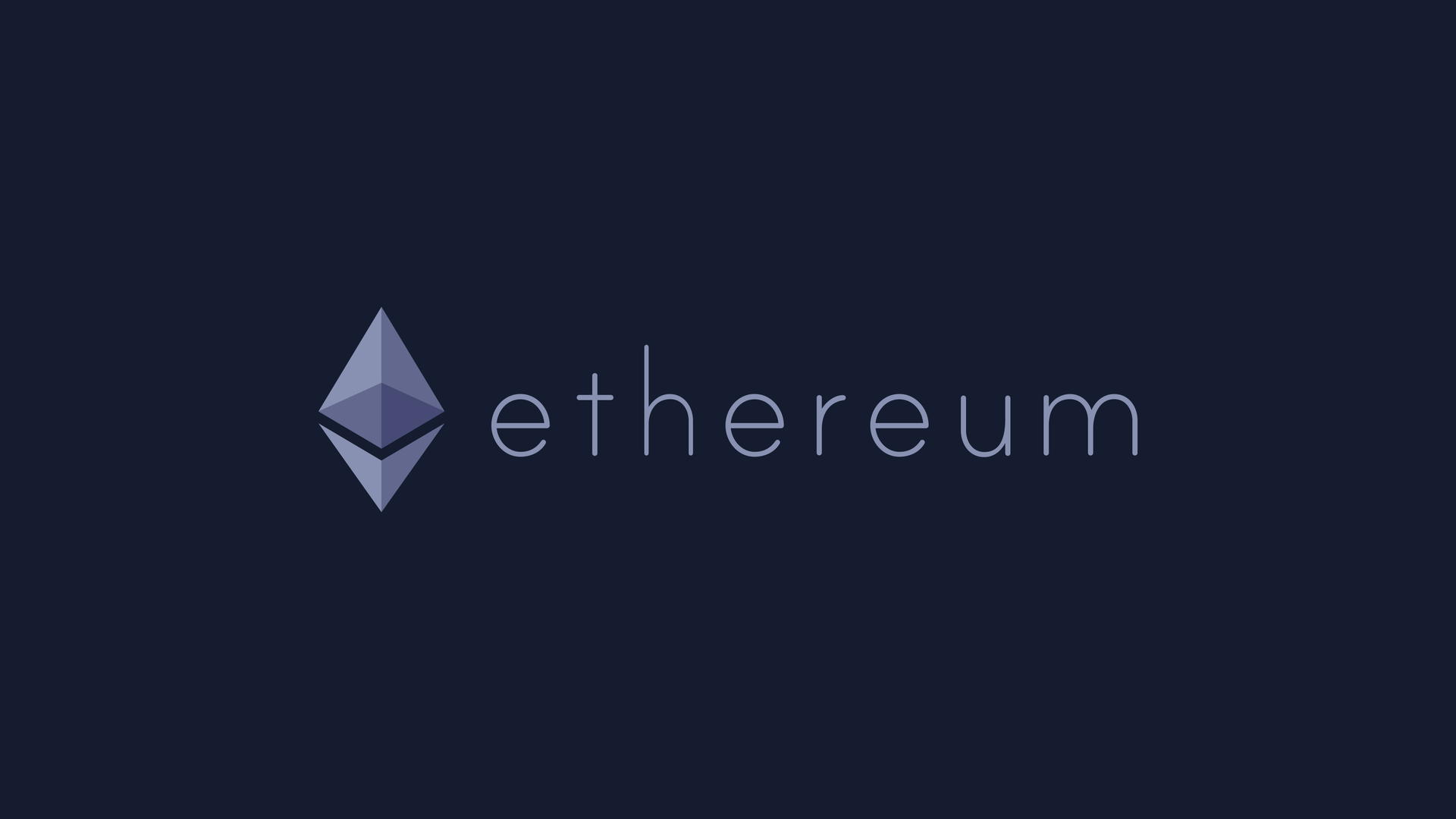 Логотип ETH в альбомному форматі (фіолетовий)