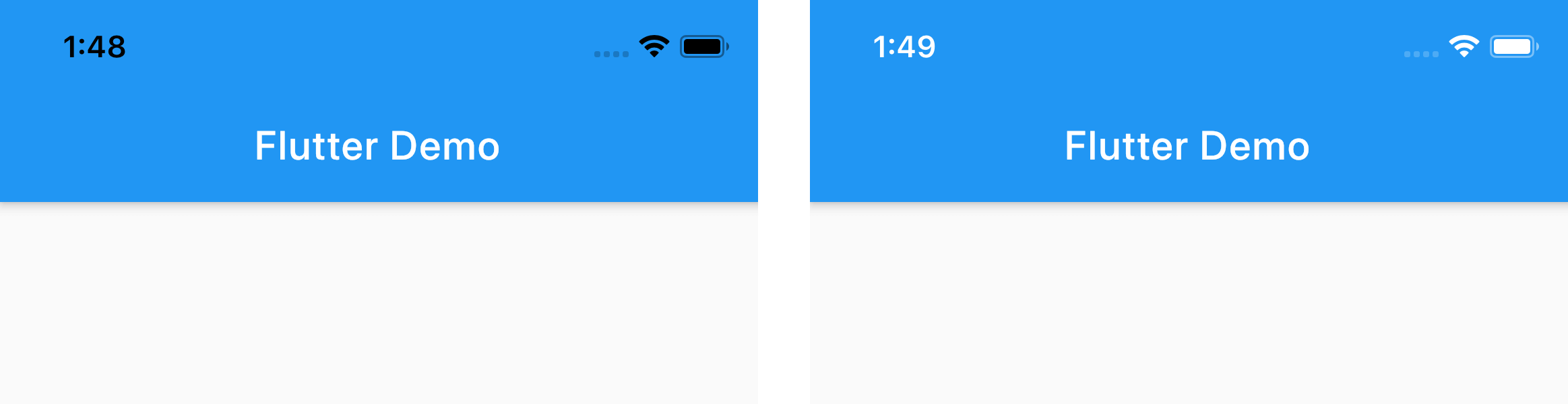 change background color of status bar ios