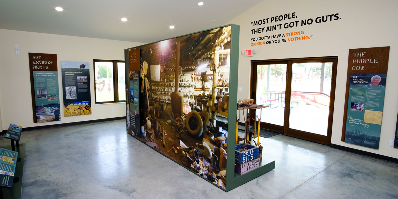 M.T. Liggett exhibit inside their visitor center