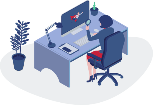 Lady working
