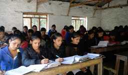 Girls In a classroom in Nepal