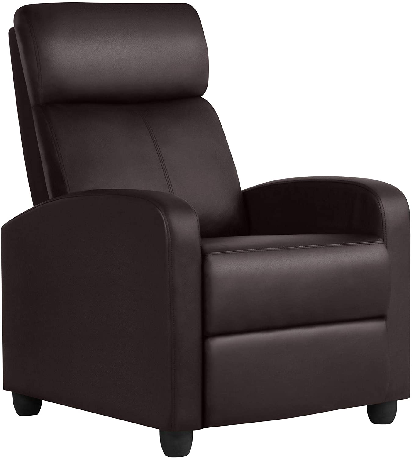 FDW Recliner Chair Single Reclining Sofa Leather Chair