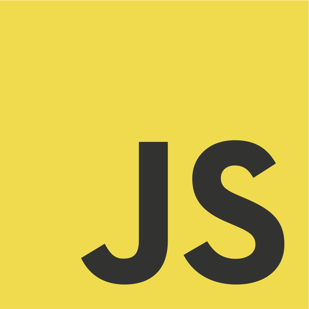 A yellow square with the letters JS in black in the bottom-right corner