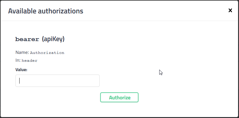 Select Authorize