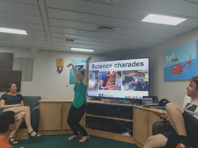 'Science Charades' is a fun way to express scientific concepts. Chief scientist, Jo Whittaker, shows us how its done.