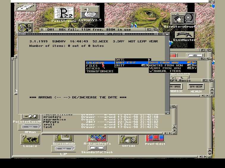 A look at Galaxis running on my Amiga Galaxis running on Amiga
