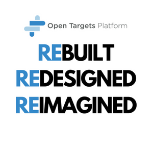 Black and blue text on a white background reads: rebuilt, redesigned, reimagined