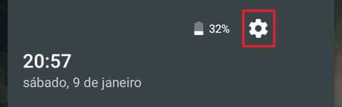 Botão de ajustes rápido do Android 6