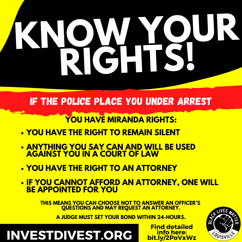 Know your rights if the police arrest you