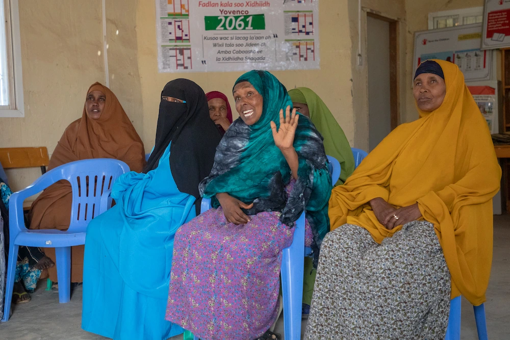 A women’s self help group meeting in north Somaliland