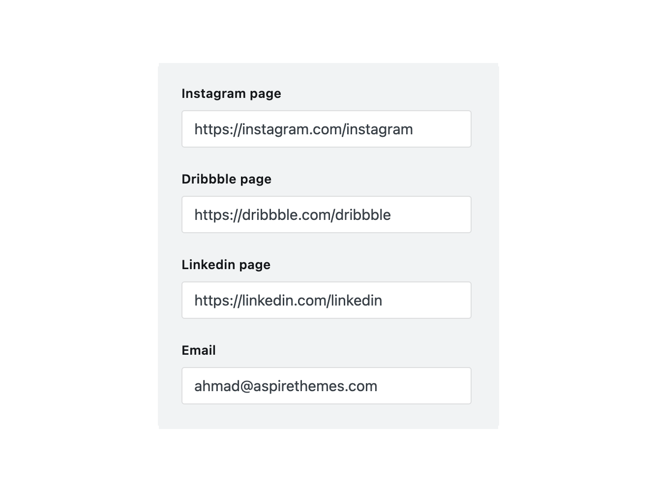 Beirut Ghost Theme Social Media Accounts Settings