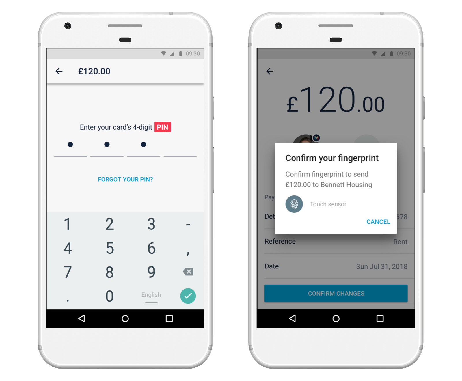We ask you for a PIN or face or fingerprint authentication before you make a payment