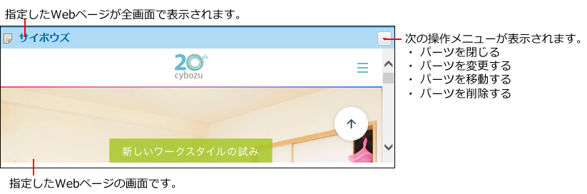 任意のURLパーツの画像