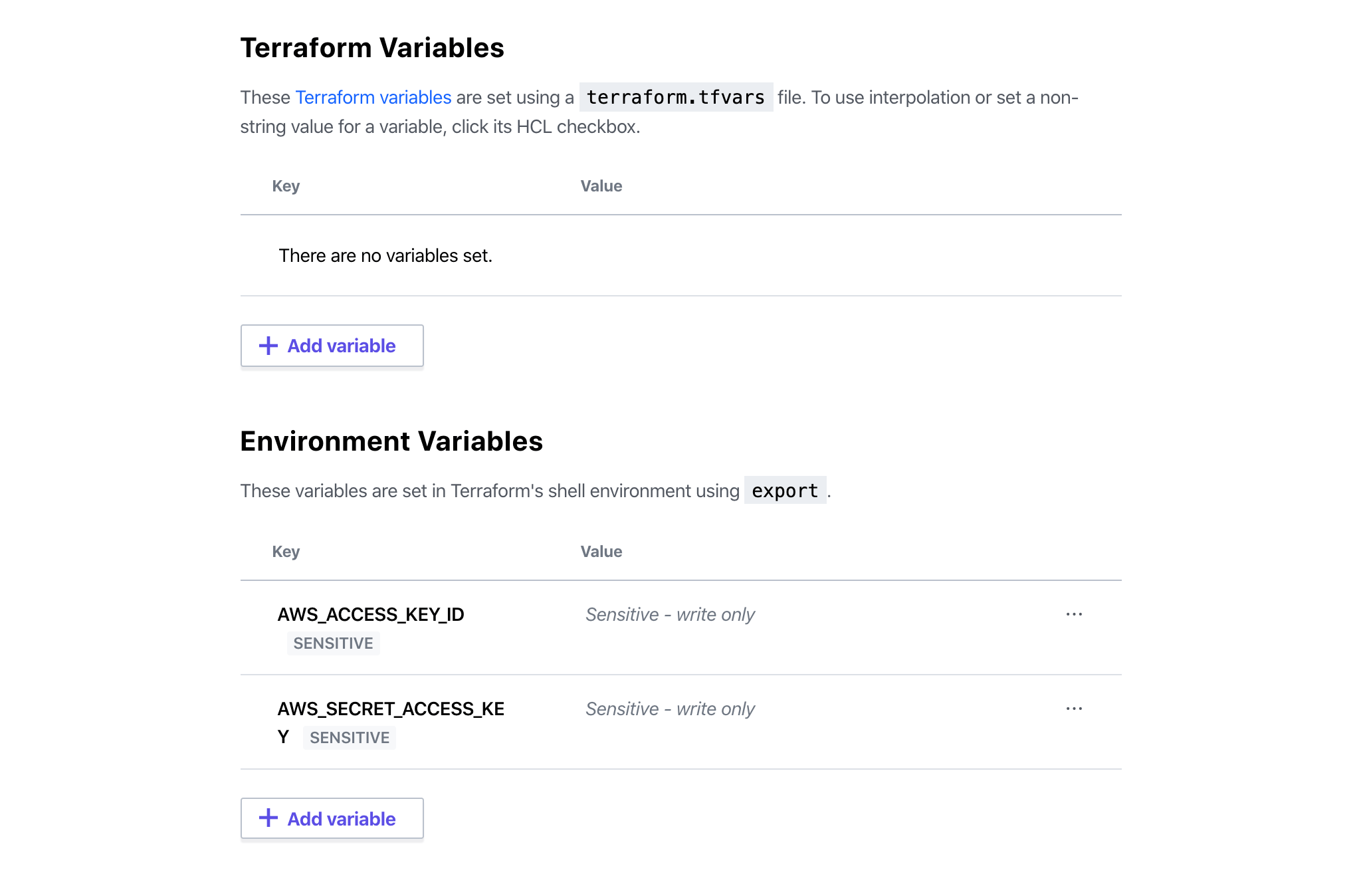 environment-variables environment-variables