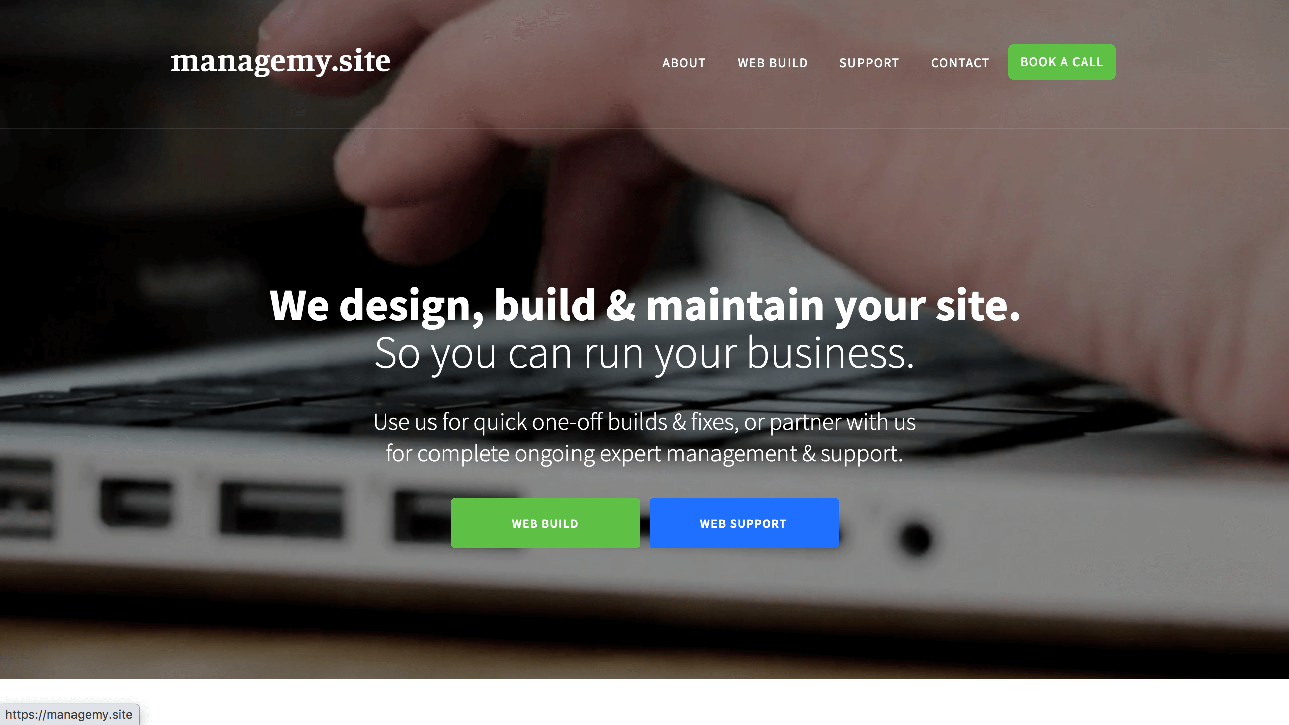 managemy.site homepage