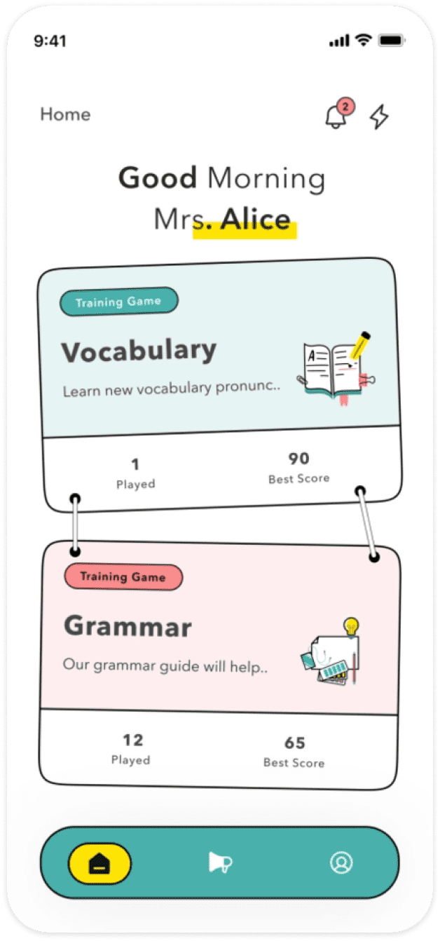 Language learning app