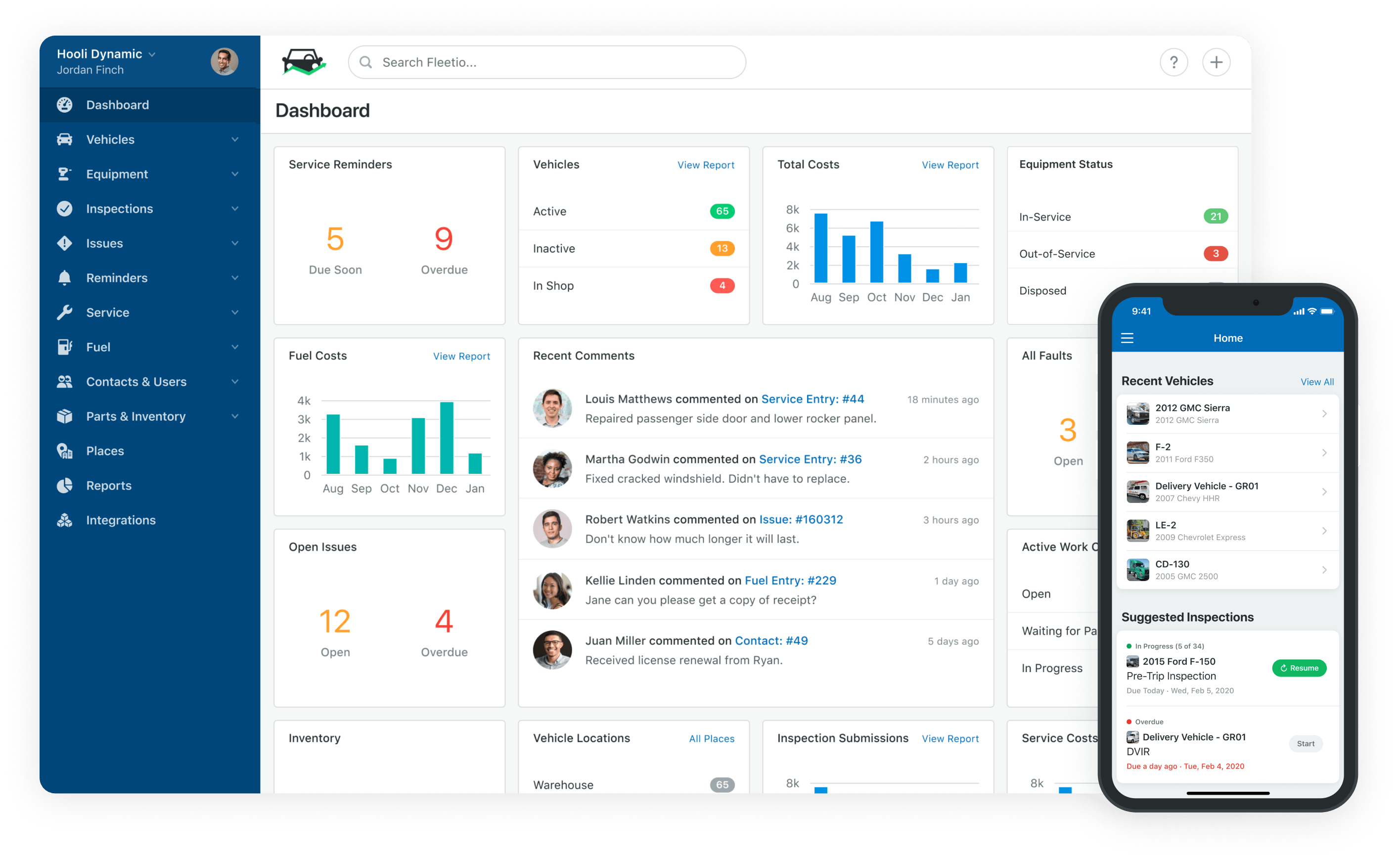 Fleet Management Dashboards - Fleetio Manage Features Intended For Fleet Report Template