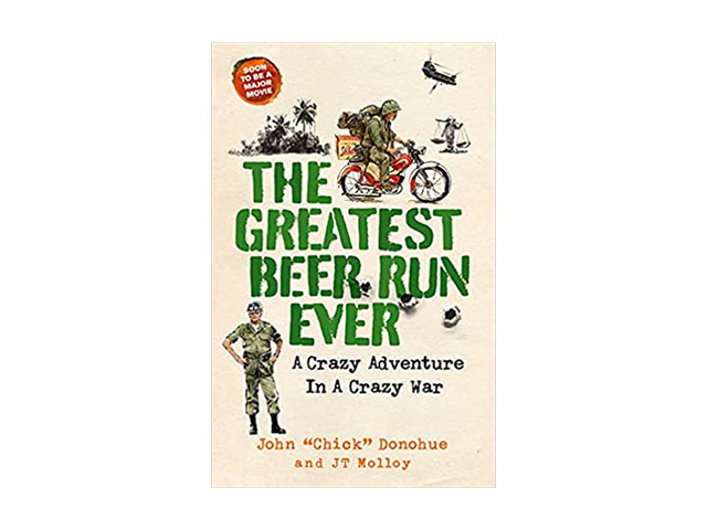 The cover of the book, The Greatest Beer Run Ever by Donohue and Molloy