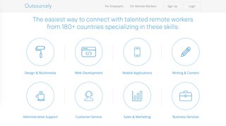 outsourcely homepage