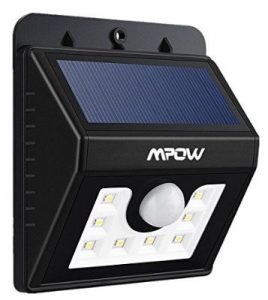 Mpow Super Bright 8 LED Solar Powerd Wireless Security Motion Sensor Light Review