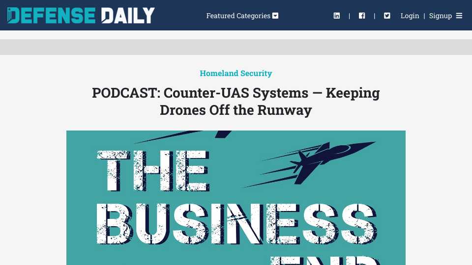 PODCAST: Counter-UAS Systems — Keeping Drones Off the Runway