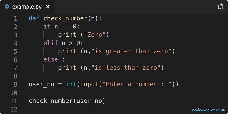 python check if a number is positive or negative