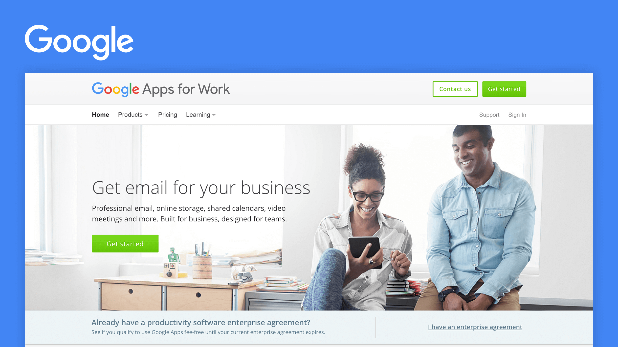 Google Cover: Google Apps for Work
