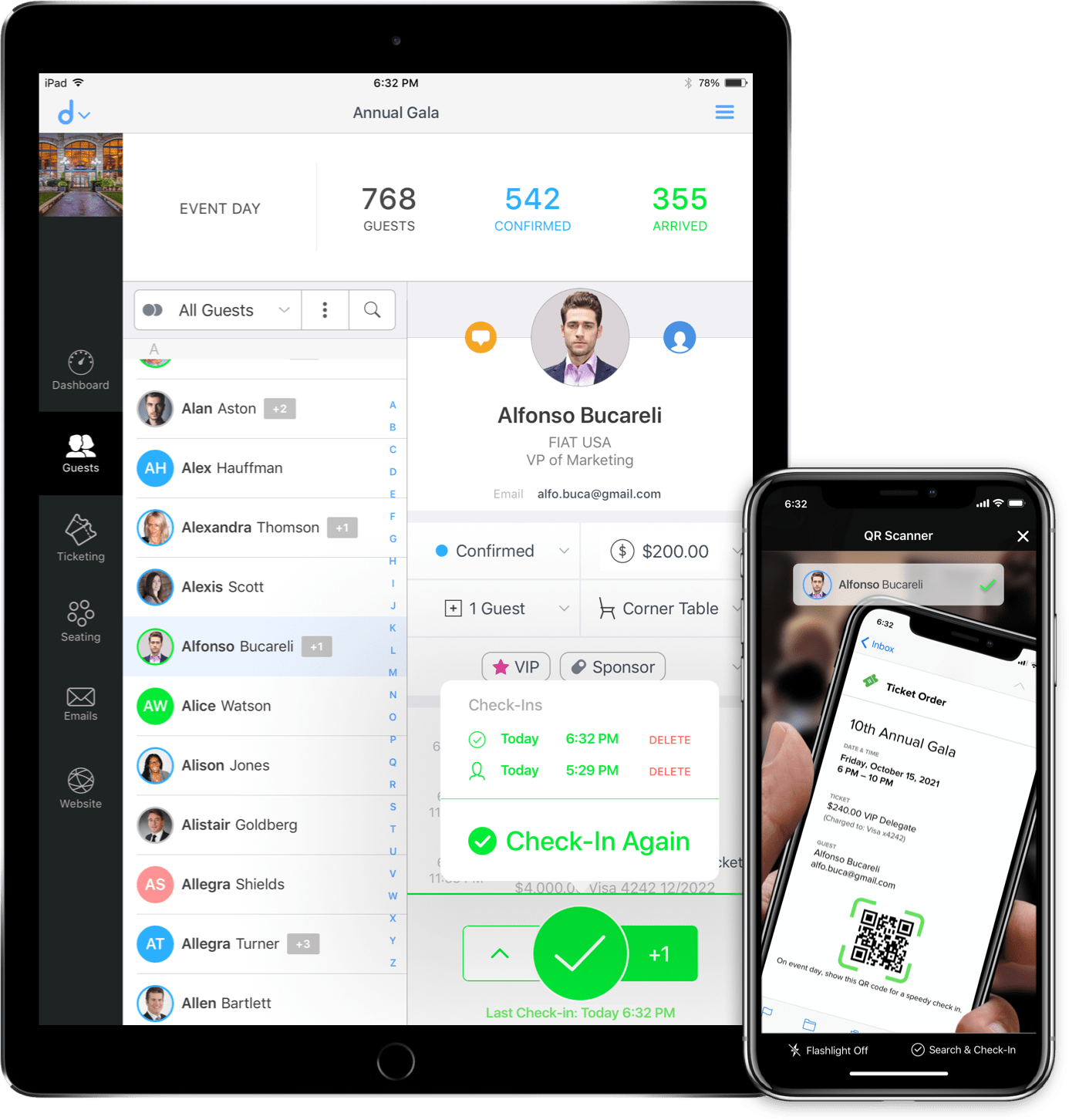 Event Management App for Guest Lists, QR Check-In, Seating & Tables ...