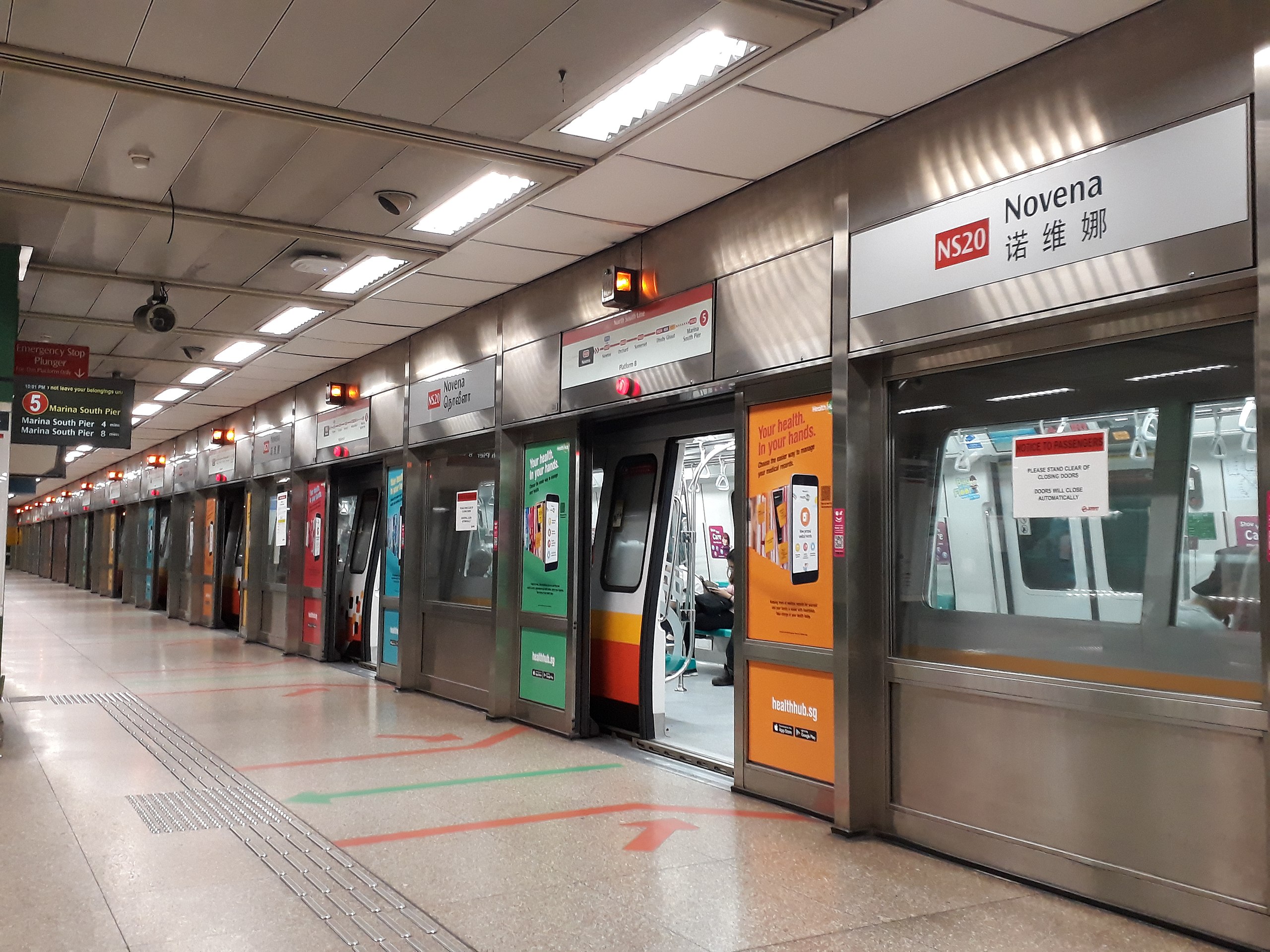 NS20 Novena MRT Station Singapore MRT North South Red line