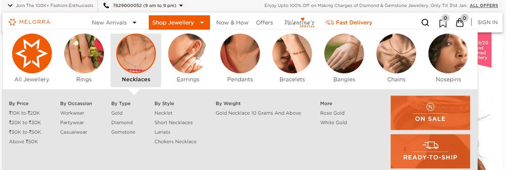 9 eCommerce smooth navigation example 9 eCommerce smooth navigation example