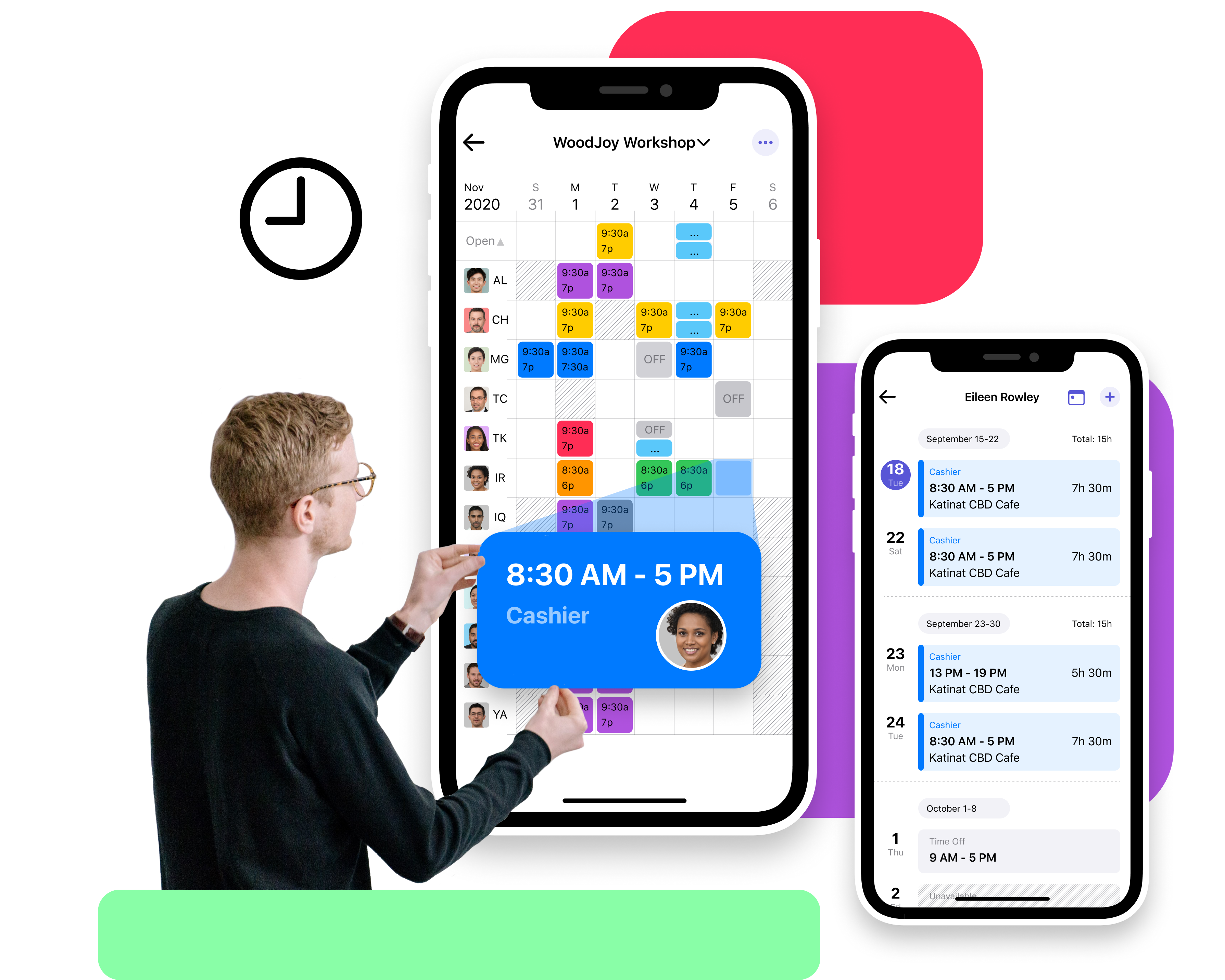 Free scheduling and shifts planning mobile app