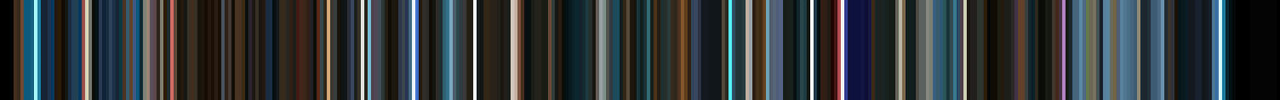 A barcode of colors from the vid Ecstatic Drum Trip